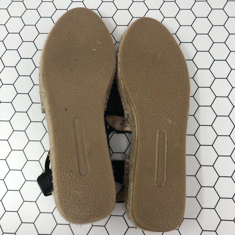 Picon Sling back Espadrilles Denim Blue Gold 8 - Picture 8 of 9